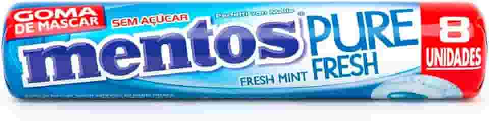 Gomas de Mascar, Mentos, Pure Fresh Mint, Sem Açúcar, Sabor de Menta - 16g | 8 Unidades