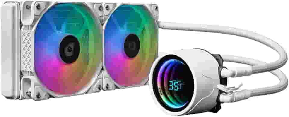 Water Cooler Mancer Mystic G1 | ARGB | 240mm | TDP 250W | 68 CFM | Branco | MCR-MTC240-WH01