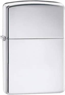 (Classic, High Polish Chrome) - Zippo Lighter - High Polished Chrome Windproof Lighter