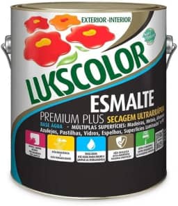 Tinta Esmalte Sintético Base Água 3,6l Lukscolor Cores Galão (Verde Folha)