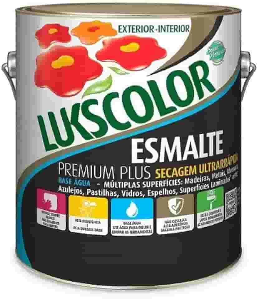 Tinta Esmalte Sintético Base Água 3,6l Lukscolor Cores Galão (Verde Folha)