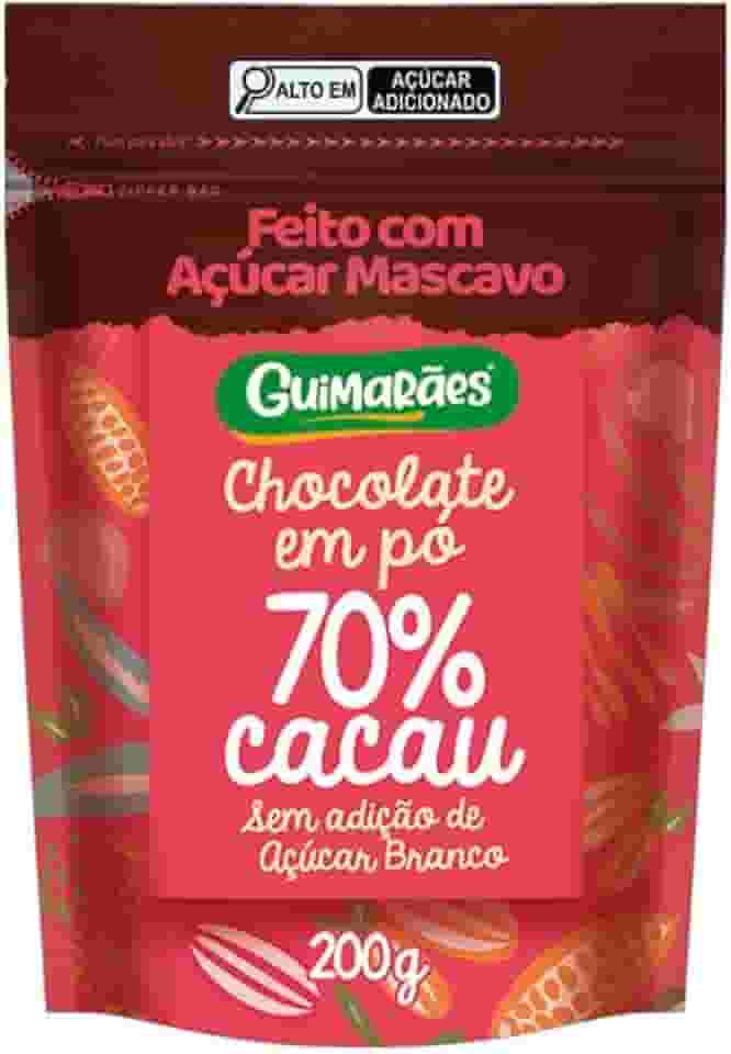 Chocolate em Pó 70% Cacau com Açucar Mascavo 200g