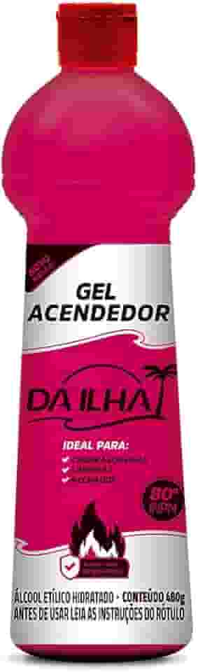 Álcool Gel Acendedor 80ºinpm Da Ilha 480g (Embalagem pode variar)