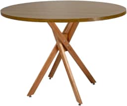 Mesa De Jantar 70,80,90cm Akemi Tampo Redondo Para 4 Lugares MDF (Madeirado, 90cm)