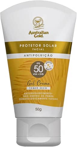 Australian Gold Protetor Solar Facial Gel Creme Fps 50 50Gr, Australian Gold