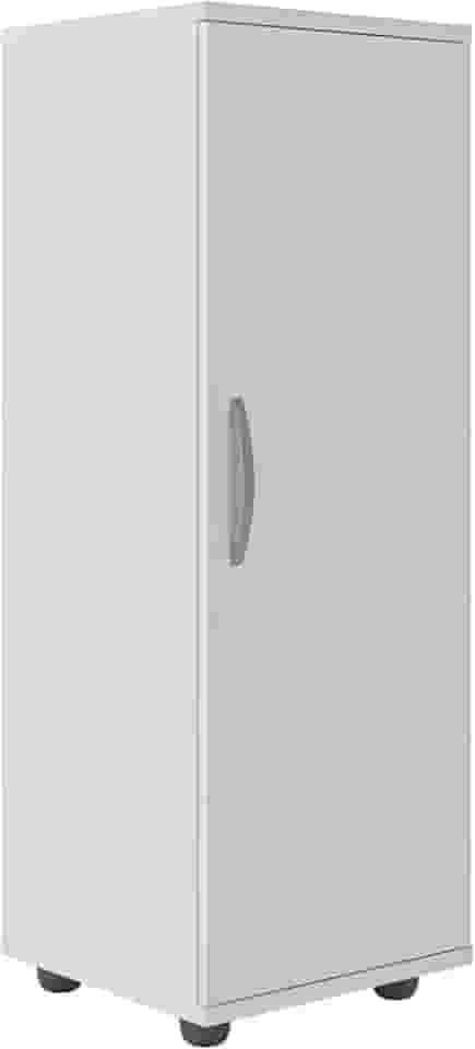 Armário Multiuso 1 Porta, Organizador com Prateleiras Viena - Branco