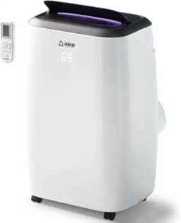 Ar condicionado portátil 8.000 BTU AIRO Comfort, unidade AC em pé com controle remoto e kit de instalação DYI