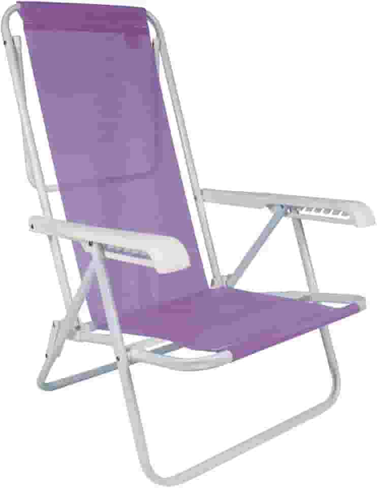 Mor - Cadeira Reclinável 8 Posições Aço Lilás