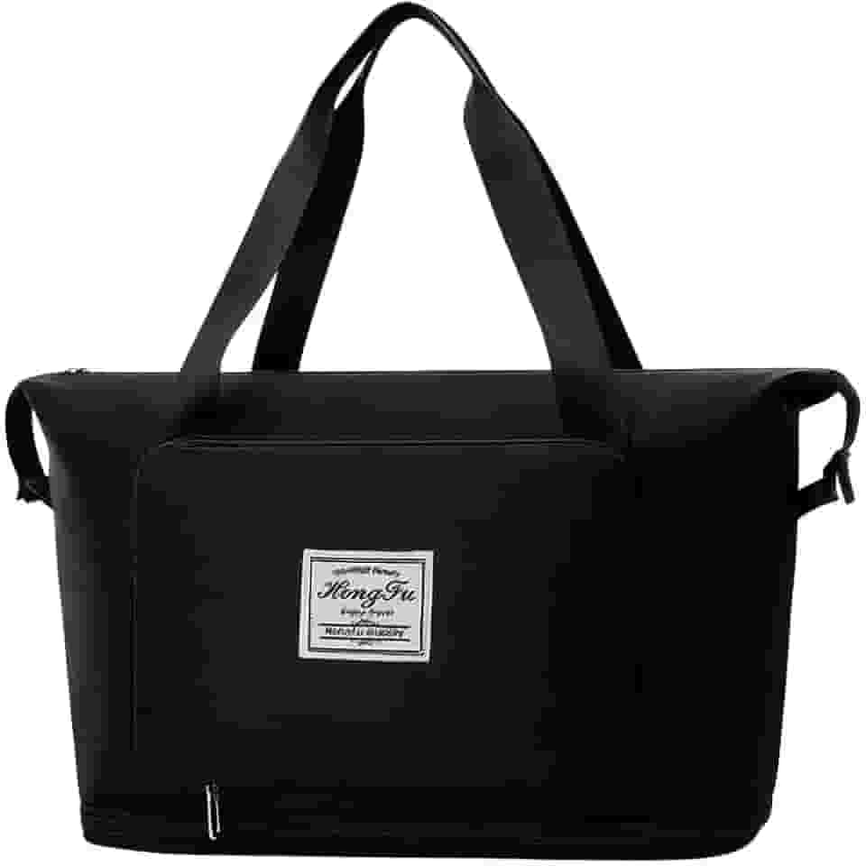 Bolsa Mala Dobrável Expansível e Impermeável Oxford – Ideal Academia e Viagem • Compartimento para Tênis/Roupas Molhadas • Alças Mão e Tiracolo Reforçadas