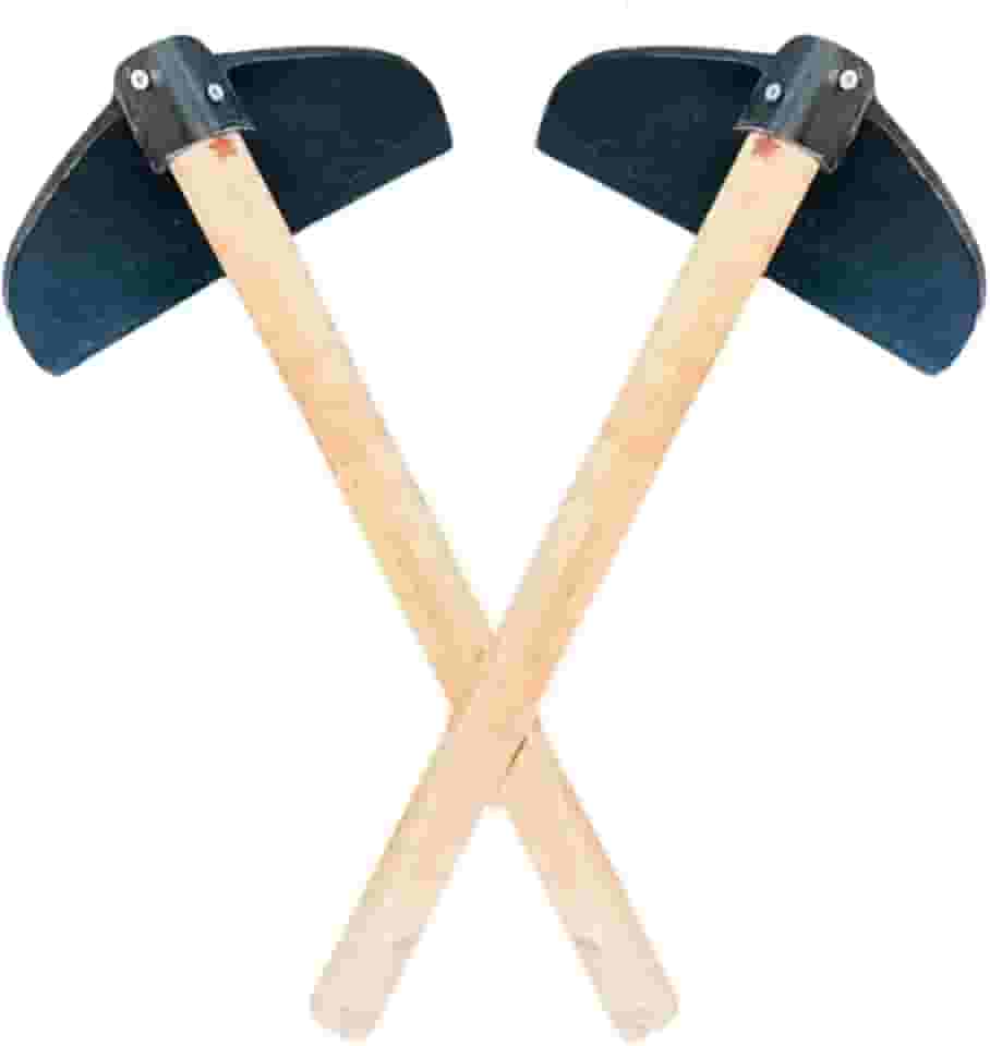 Kit 2 Enxadas Emborrachada cabo 50cm para Transporte de Produto Químico