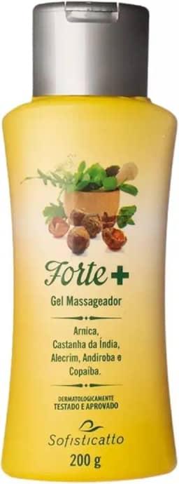 Sofisticatto Gel Massageador Extra Forte + Arnica, Castanha da Índia, Alecrim, Andiroba e Copaíba 200g para Dores Musculares e Fisioterapia