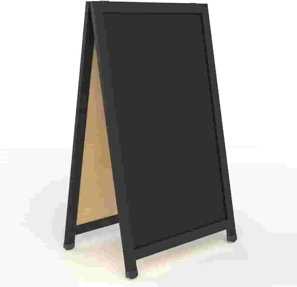 CAVALETE DUPLO DE CALCADA SOFT PRETO 100 X 060 CM