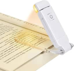 Luz de Leitura para Livro, Lanterna para Leitura de Livros, Adjustável Luminária Livro, Clipe Luminaria de Livro, Dobrar Luz para Leitura Livro, Mini Lanterna Leitura
