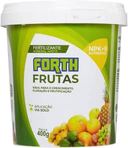 Forth Frutas, Fertilizante, Adubo para Plantas Frutíferas, Nutritivo, Micronutrientes, NPK, Balde, 400g