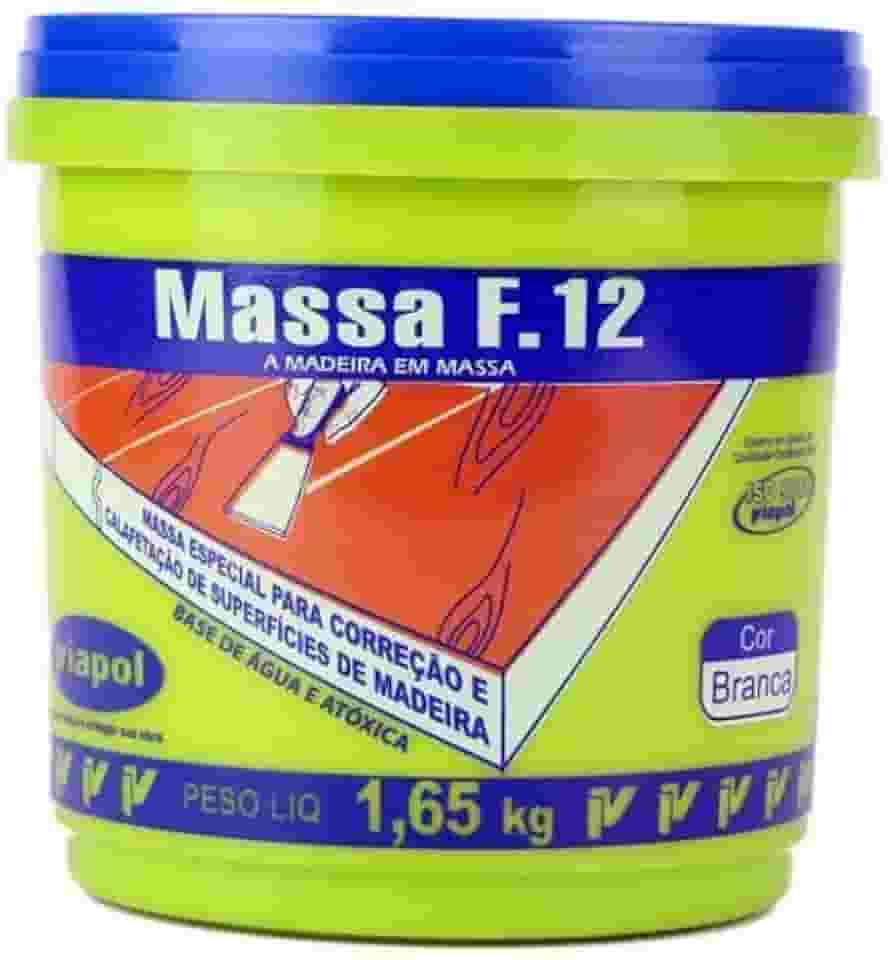 Massa Para Calafetar F12 Viapol 1,65kg Branca