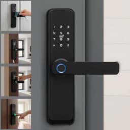 Fechadura Eletrônica Inteligente Digital Com Biometria Wifi Chave Senha