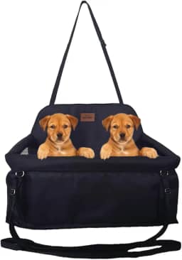 Cadeirinha Assento Dupla Para Viajar Com 2 Pets no Carro Cães Gatos Viagem Segura Confortável Até 30kg