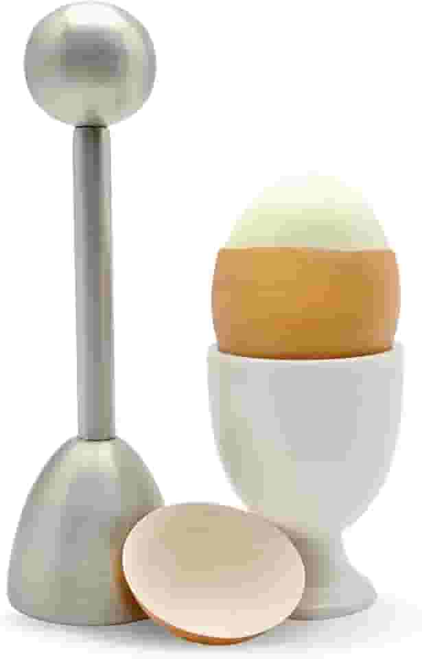Cortador de casca de ovo ICO Egg Cracker & Topper, aço inoxidável