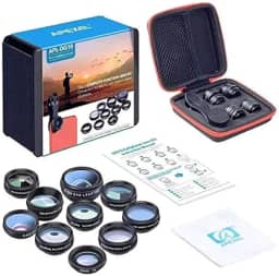 Kit de lentes p/Smartphone APEXEL 10in1