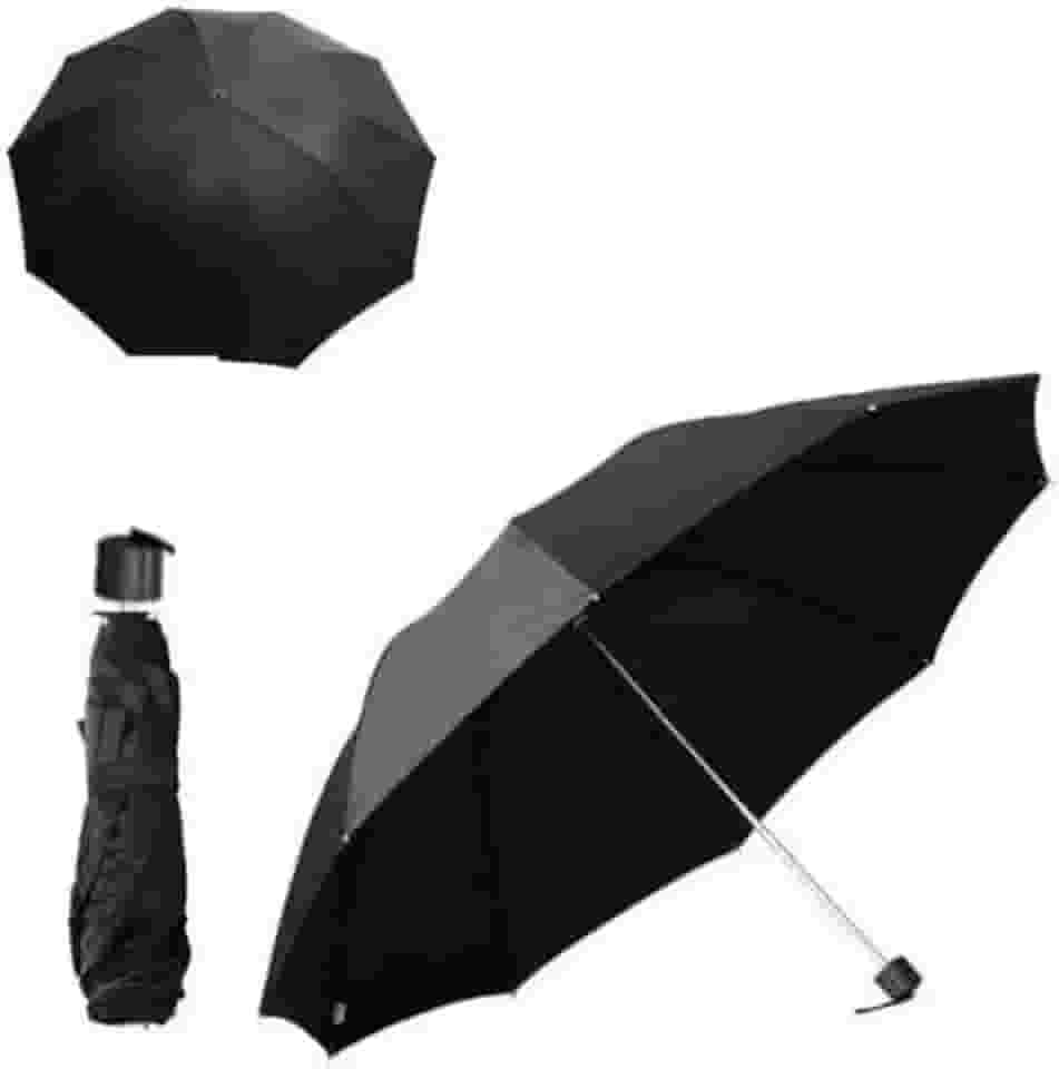 Guarda Chuva Sombrinha Manual Compacta Dobrável 7 Varetas – 46cm de Diâmetro e Raio Reforçado | Leve, Resistente e Ideal para o Dia a Dia