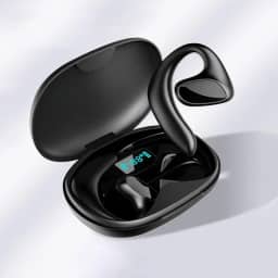 Fones de ouvido para tradutor de idiomas bidirecionais, tradução em tempo real, 144 idiomas M8, fones de ouvido para tradutor com suporte para chamadas de música, sem fio, dispositivo tradutor (preto)