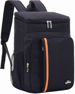 Mochila Térmica 23 L Bag Cooler Impermeável Reforçada para Marmita, Cerveja Gelada, Viagem, Praia, Academia e Trabalho Bolsa Térmica Masculina e Feminina Portátil Premium