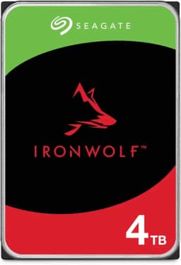 HD Interno Seagate IronWolf 4TB ST4000VN006 SATA 6Gb/s 5400 RPM 256MB Cache CMR – Disco Rígido para NAS e PC