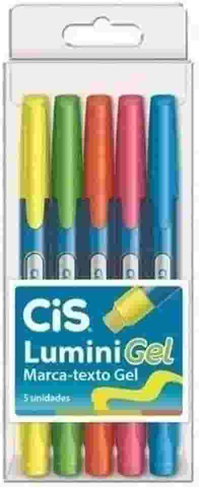 Caneta Marca Texto, CIS, Lumini Gel, 55.1000, Multicor