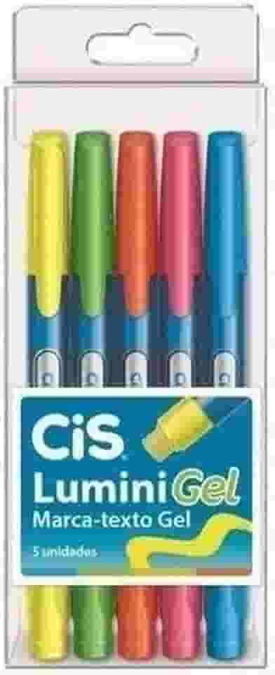 Caneta Marca Texto, CIS, Lumini Gel, 55.1000, Multicor