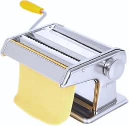 Máquina Macarrão 3 Massas Cilindro Inox Lasanha Fettuccine (cinzaa)