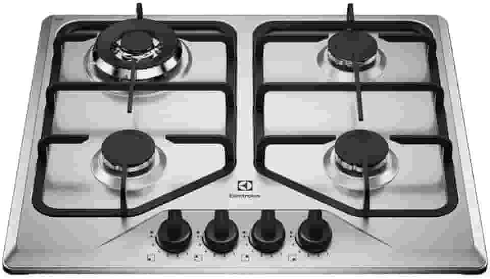 Electrolux Cooktop 4 Bocas a Gás Electrolux Inox Experience Multi Chama e Grade Ferro Fundido (KE4XC) Bivolt