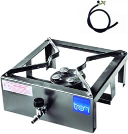 Fogao Camping 1 Boca Alta Pressao Com Mangueira E Registro Tron Fogao Camping 1 Boca Alta Pressao C/Mangueira E Registro Grafite