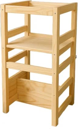 Torre De Aprendizagem Montessoriana Altura Regulável Criança 4 em 1