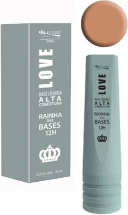 Base Líquida Alta Cobertura Rainha Das Bases 12 Horas Cor 607,Max Love
