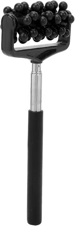 Ymiko Bastão de massagem, bastão de massagem de ioga para homens e mulheres ferramenta de massagem corporal granular rolo telescópico bastão de massagem para casa pescoço perna traseira corpo bastão