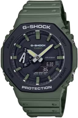 Relógio CASIO G-SHOCK masculino anadigi verde GA-2110SU-3ADR