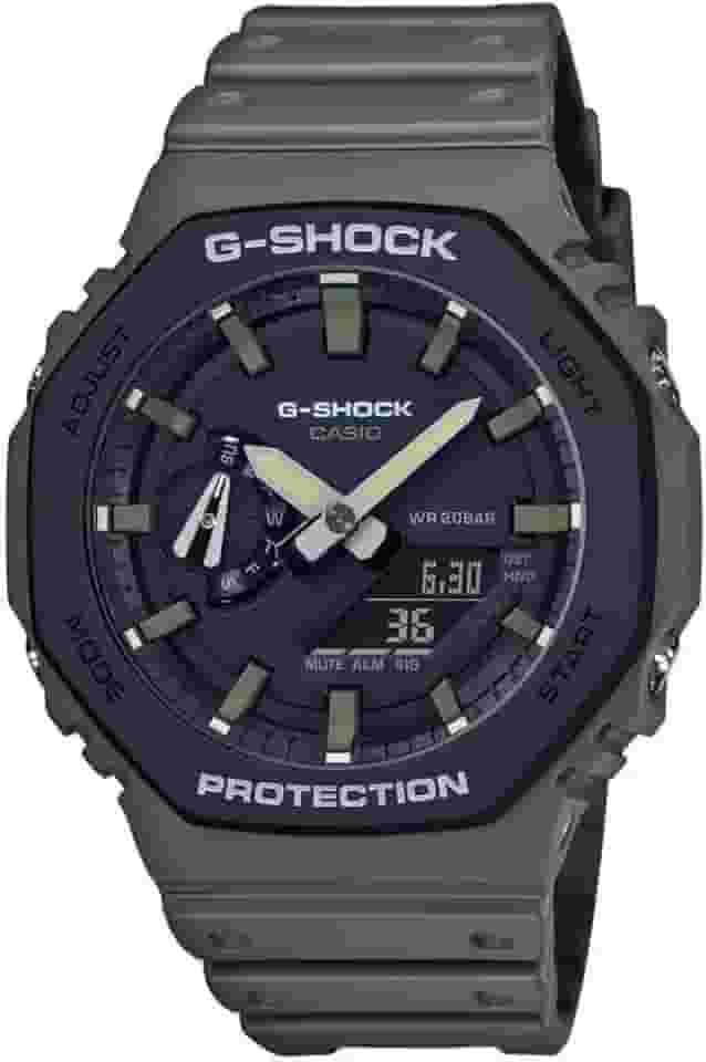 Relógio CASIO G-SHOCK masculino anadigi verde GA-2110SU-3ADR