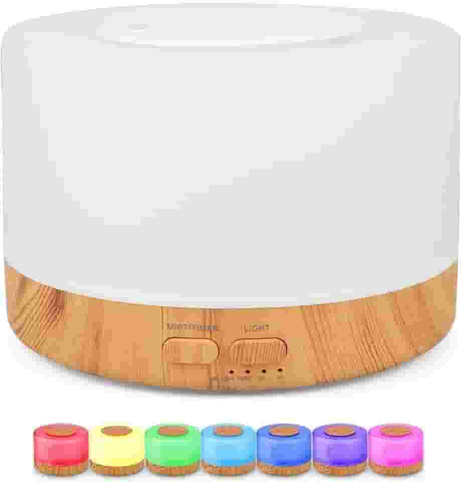 Difusor Aromatizador Umidificador de Ar Ultrassônico NO2PROBLEMS Purificador Aroma Difusor Portátil Led 7 Cores