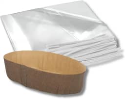 Kit 100 Sacos Plásticos para Colomba Pascal 500g (30x40cm) + Fecho + Forma