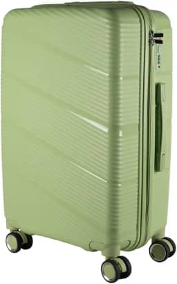 Mala de Viagem Media 23kg em Polipropileno 4 rodas 360 - AeroMalas Dublin (Verde)