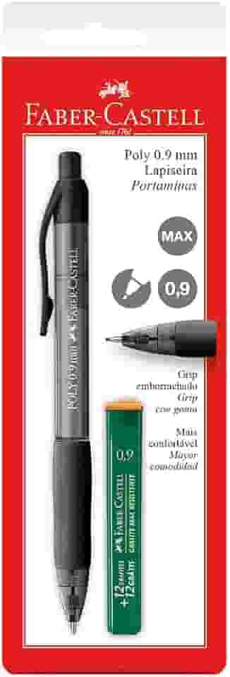 Lapiseira Poly 0.9mm, Faber-Castell, SM/09POLY, Cores Sortidas