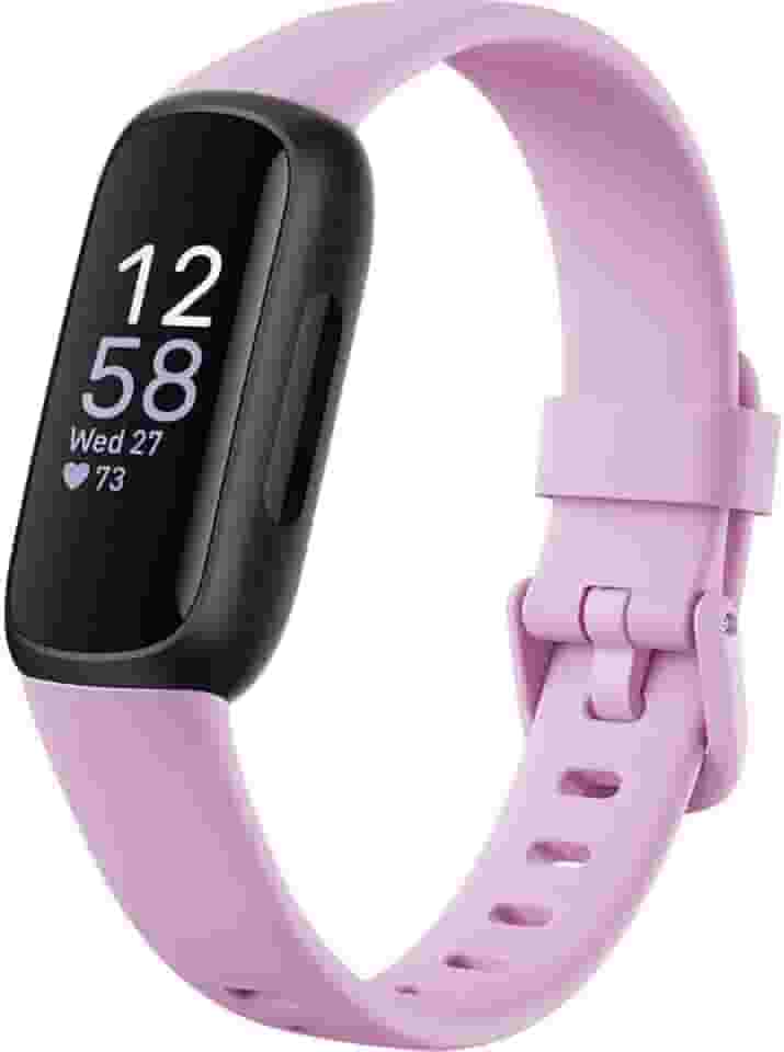 Fitbit Inspire 3 rastreadores de saúde e fitness com gerenciamento de estresse, intensidade de treino, rastreamento do sono, frequência cardíaca 24 horas por dia, 7 dias por semana e muito mais,