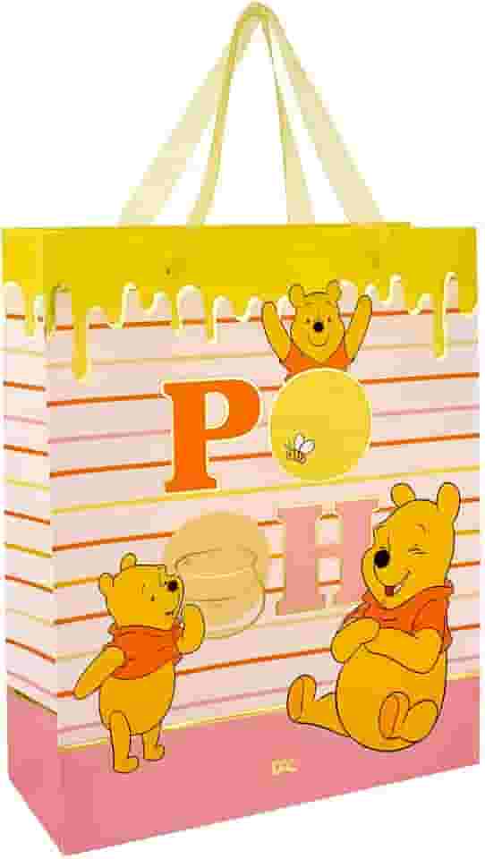 DAC - Sacola Grande para Presente com Alça de Seda - Pooh