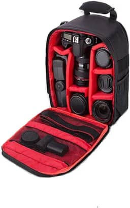 Mochila impermeável para câmera SLR/DSLR bolsa de ombro bolsa de viagem para Canon Nikon Sony lente digital média