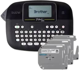 ROTULADOR ELETRONICO PRETO PTM95 COM 3 FITAS