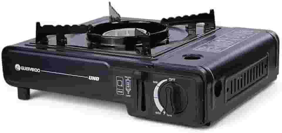 Guepardo, Fogareiro Horizontal Aço Esmaltado Regulador de Chama Acendimento Automático Portátil, UNO