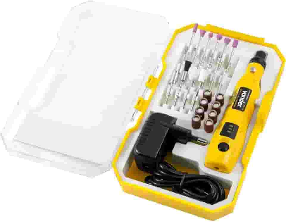 Vonder, Microrretífica A Bateria 3,6 V, Bivolt, Com 24 Acessórios, Mbv 036.