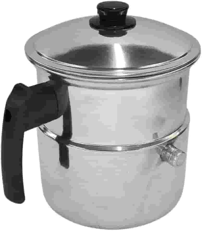 Leiteira, Fervedor de Leite com Apito 2,0L em alumínio polido