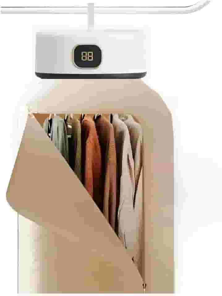Secadora de Roupas Portátil Mini, Secador Suspenso Elétrico para Parede com Cortina(110v)