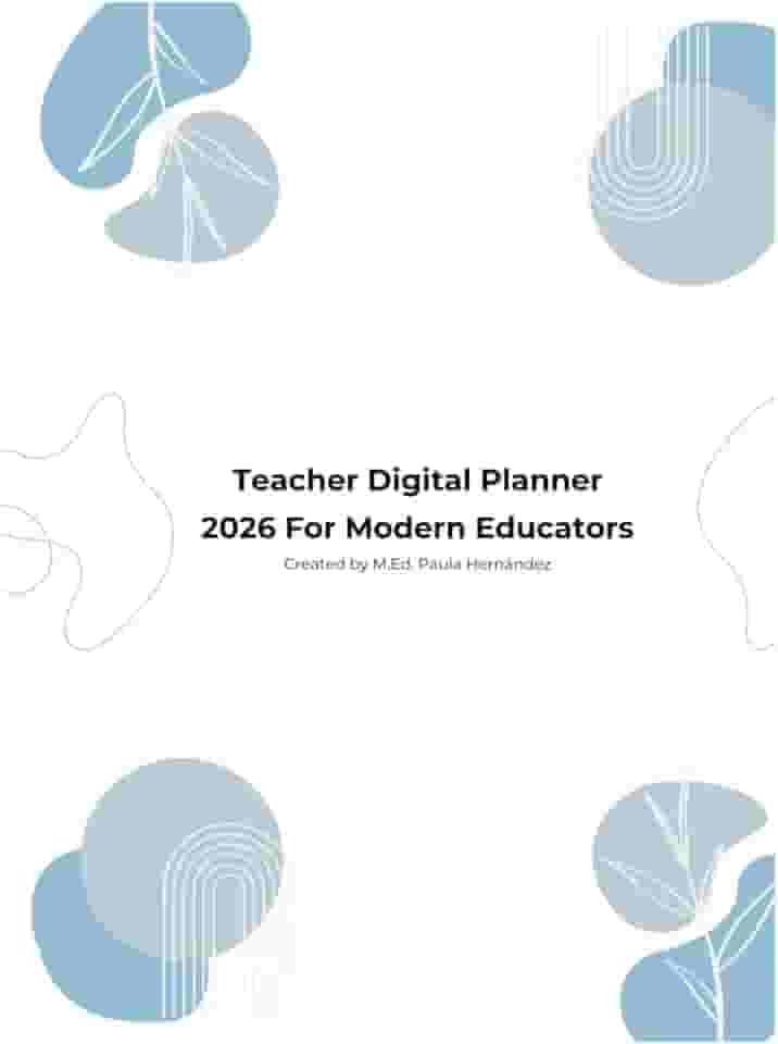 Teacher Digital Planner 2026 For Modern Educators